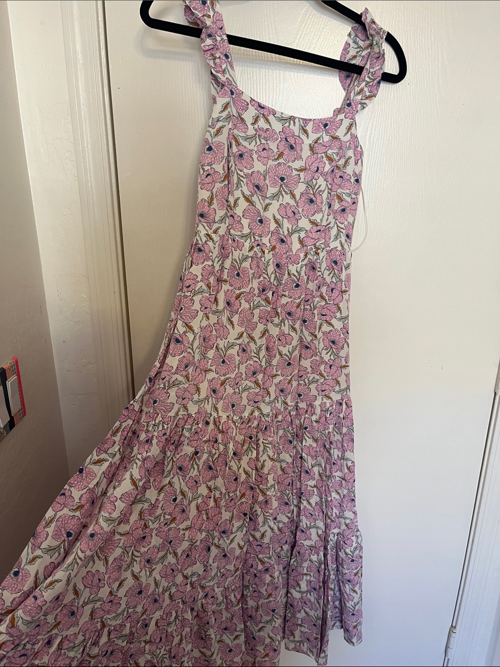 Poppy long dress summer brunch wedding spring hate hippie floral